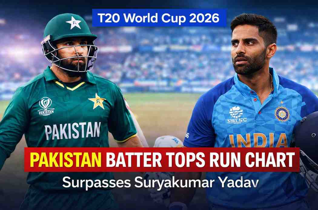 Pakistan Star Tops T20 World Cup 2026 Run Charts, Surpasses Suryakumar Yadav